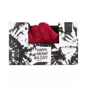 Jenni Womens Size 11/12 Stuffed Faux Fur Slip On Clog Slippers Wine Red $35 118